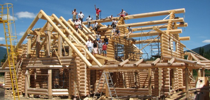 brunarica, gradnja, lesena konstrukcija, lesena hiša, okrogla bruna,, lesena gradnja, naravna gradnja, gradnja z naravnimi materiali
