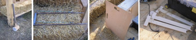 orodje pri hiši iz slame, hiša iz slame, naravna gradnja, gradnja z naravnimi materiali